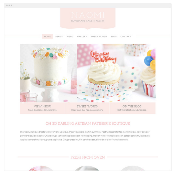 Naomi Cupcake Theme