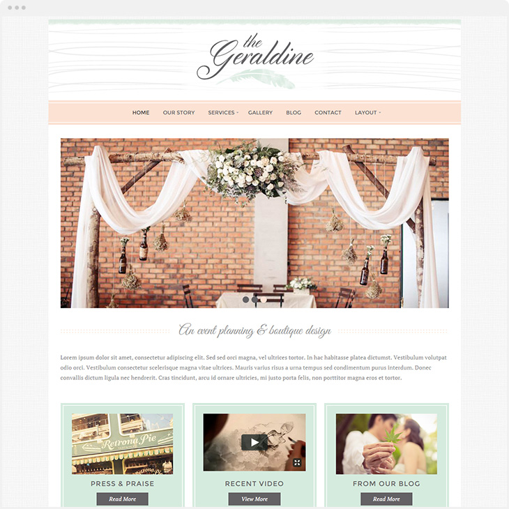 Geraldine WordPress - Girly