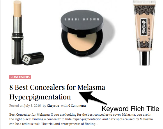 using-keywords-in-title